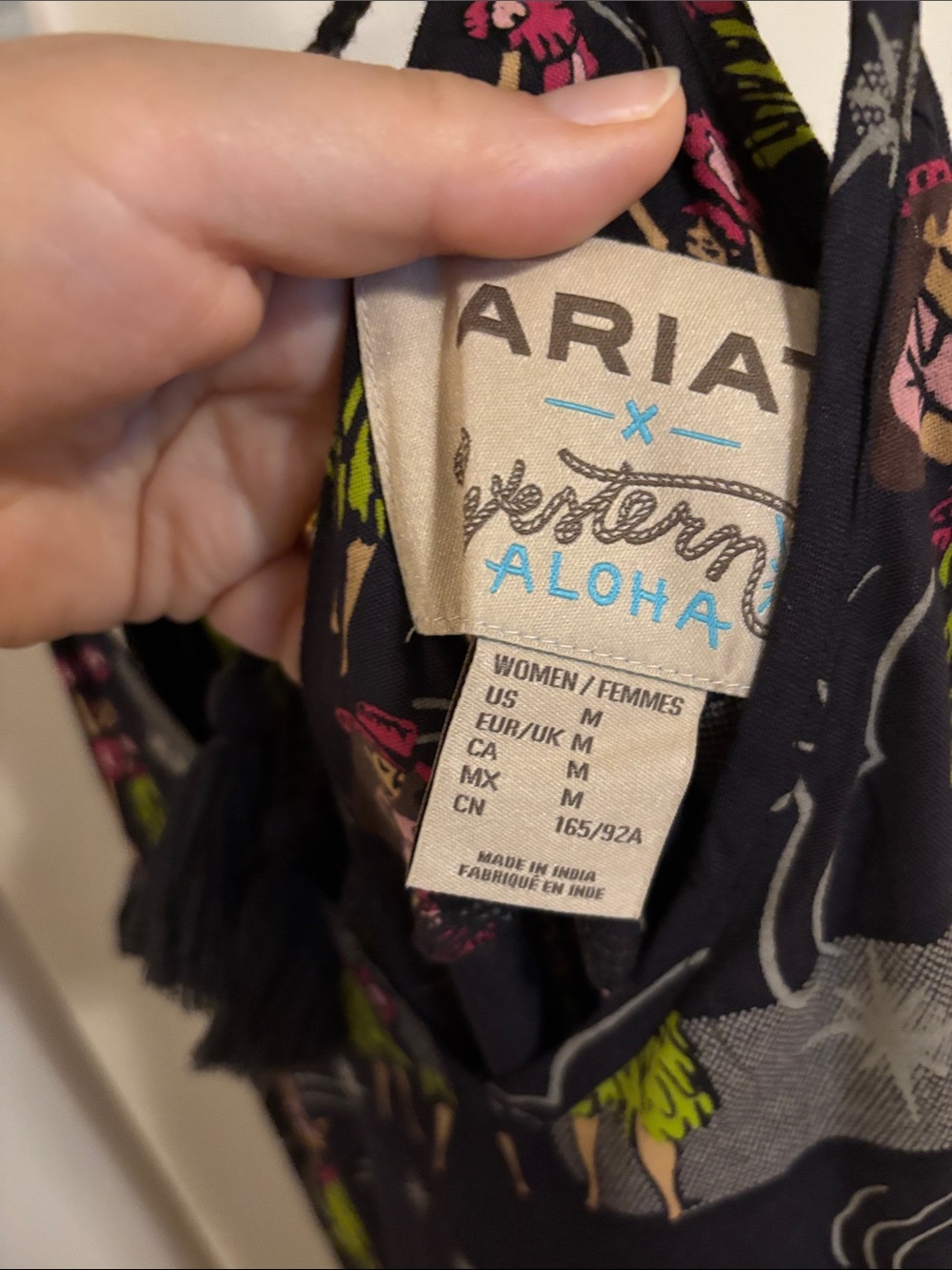 Ariat Dress with Pink and Green Floral Design - summer 2025 - Picture 8 of 10